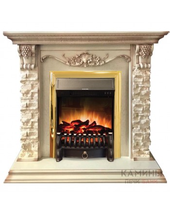 Электрокамин Patricia WT с очагом Fobos Lux BL