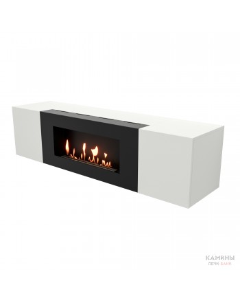 Тумба с биокамином Firelight BFP-P1600 белая