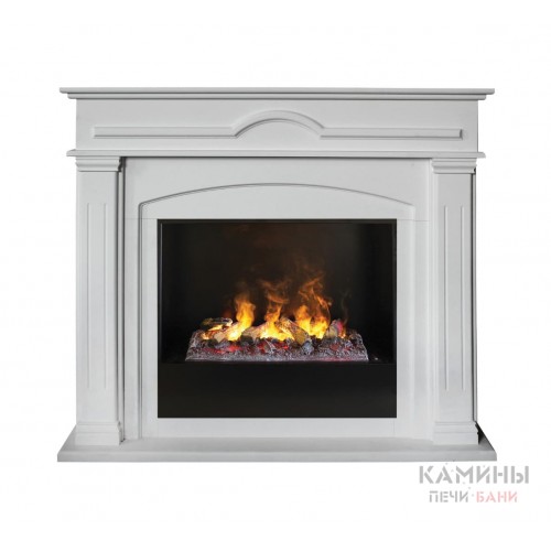 Электрокамин RealFlame Mirra 26 WT 3D Cassette 630 + Black вставка
