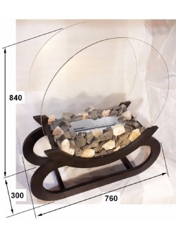 Биокамин Iris ellipse (ZeFire)