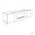 Тумба с биокамином Firelight BFP-P1600 дуб вотан