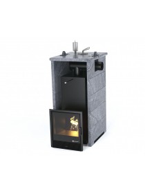 Печь ИзиСтим «СОЧИ» В ТРЕХСТОРОННЕМ КОЖУХЕ С БОКОВЫМ ПОДКЛЮЧЕНИЕМ