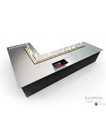 Автоматический биокамин ZeFire М 1000X1400 угловой шлифованный (ZeFire)