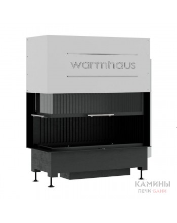 Каминная топка с левым угловым стеклом KANT L 100/57h