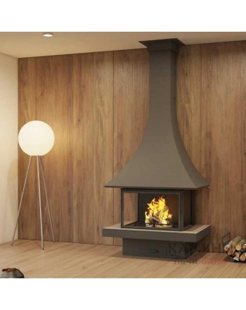 Пристенный закрытый камин Julietta 985 JC Bordelet 