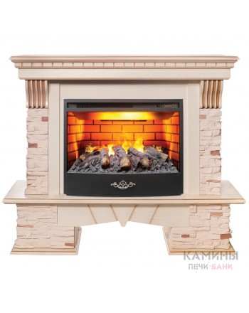 Электрокамин Sorento 25,5 WT c очагом FireStar 25,5 3D