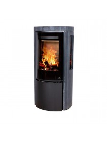 Печь-камин Jydepejsen Cozy Modern Dark Sandstone Side Glass