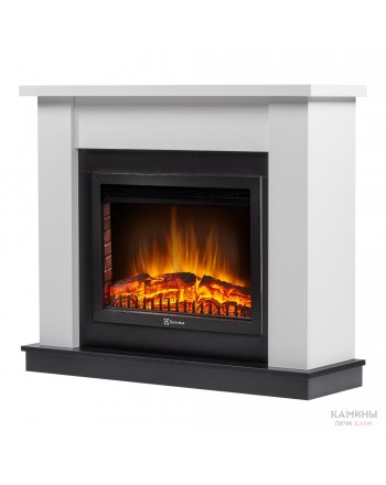 Каминокомплект: Очаг Electrolux EFP/P-2720RLS, портал Canto 25 белый