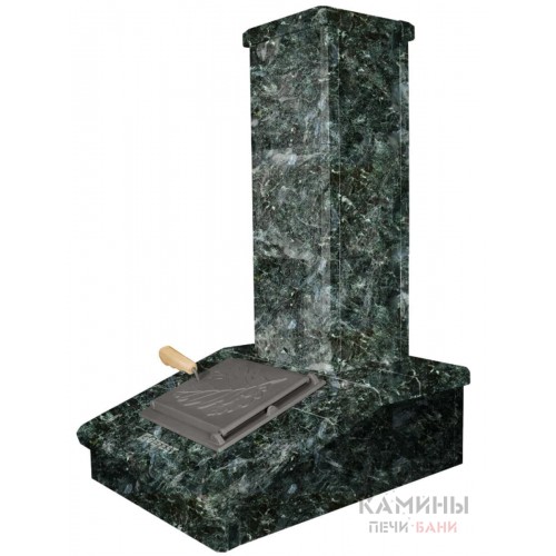 Облицовка на трубу из Серпентинит 790 мм Облицовка на трубу из Серпентинит 790 мм