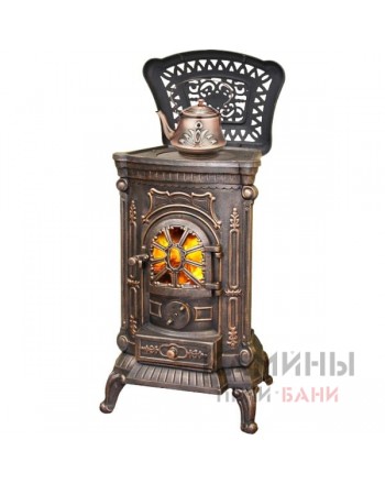 Печь-камин LK AMBRA Bronze