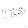 Тумба с биокамином Firelight BFP-P1600 белая