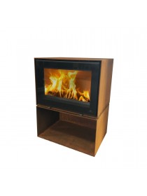 Печь-камин Jydepejsen Zeta Freestanding Corteen