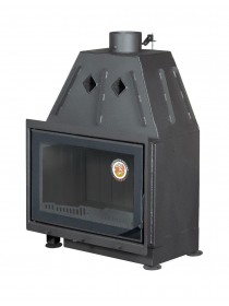 Каминная топка Экокамин Альфа 700-150 B черный шамот