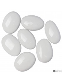 Декоративные керамические камни белые 7 шт (ZeFire)