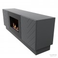Тумба с биокамином Firelight BFP/P-1400V графит Тумба с биокамином Firelight BFP/P-1400V графит