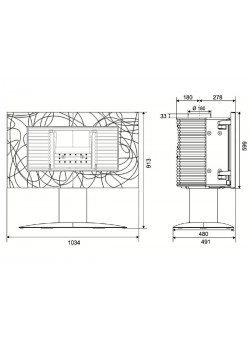 Печь-камин Invicta Symphonia