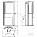 Дровяная печь-камин Ember E15 Limestone