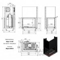 Каминная топка Kratki Maja/L/BS/G (угловое стекло слева, гильотина) Каминная топка Kratki Maja/L/BS/G (угловое стекло слева, гильотина)
