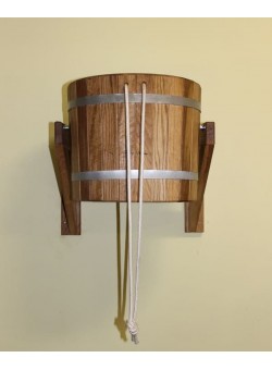 Обливное устройство City Wood 20 л с пластиковой вставкой