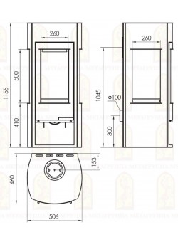 Печь-камин Мета-Бел Неман