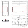 Каминная топка АСТОВ П2С 14057 L/P Каминная топка АСТОВ П2С 14057 L/P