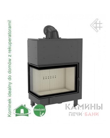 Каминная топка Kratki MBA/L/BS (угловое стекло слева)