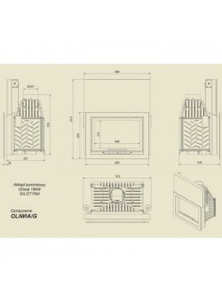 Каминная топка Kratki Oliwia/G