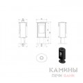 Печь-камин Kratki Koza/AB/S/N/Glass