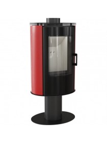 Печь-камин KOZA/AB/S/N/O/DR/GLASS/KAFEL/CZERWONY