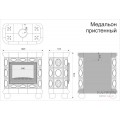 Изразцовый камин Медальон КимрПечь центральный Роспись Изразцовый камин Медальон КимрПечь центральный Роспись