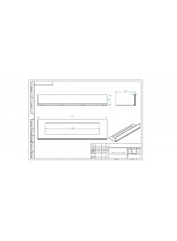 Стекло декоративное для биокамина серии Standart 720 для встраивания в портал (ZeFire)