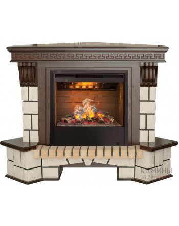 Электрокамин RealFlame Stone New Corner 26 AO c Helios 3D
