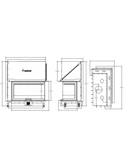 Каминная топка A.caminetti QUATTRO 100 R