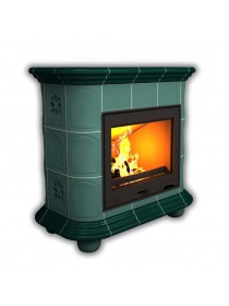 Изразцовый камин Прованс центральный однотонный В