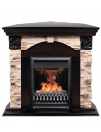 Электрокамин Dublin ROCK Corner c очагом 3D Oregan