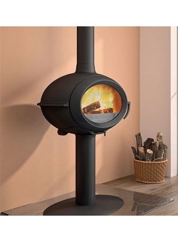 Чугунная печь-камин Invicta Brio на ноге