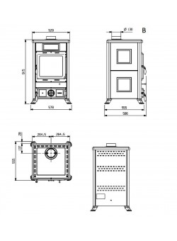 Печь камин La Nordica Rossella R1 BII