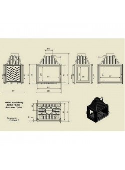 Каминная топка Kratki Zuzia/LT