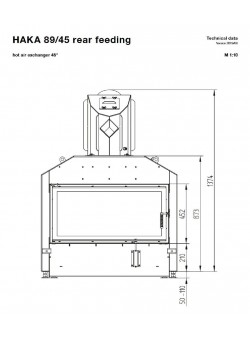 Каминная топка Hoxter HAKA 89/45a