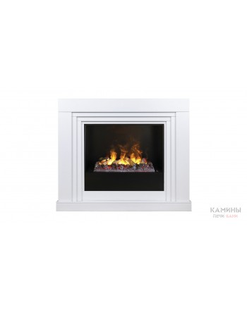 Электрокамин Stanley 26 WT с очагом 3D Cassette 630 + Black вставка