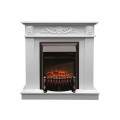 Каминокомплект АФРОДИТА Белый с очагом Электроочаг FOBOS LUX RC/ФОБОС С ПУЛЬТОМ