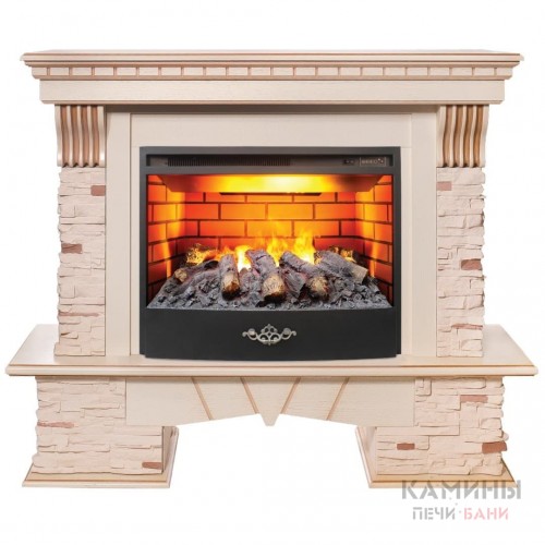 Электрокамин Sorento 25,5 WT c очагом FireStar 25,5 3D Электрокамин Sorento 25,5 WT c очагом FireStar 25,5 3D