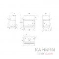 Каминная топка Kratki Oliwia/PW/BL/17/BS/W/Deco Каминная топка Kratki Oliwia/PW/BL/17/BS/W/Deco