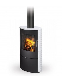 Печь-камин Romotop SONE 01 керамика с рельефной структурой