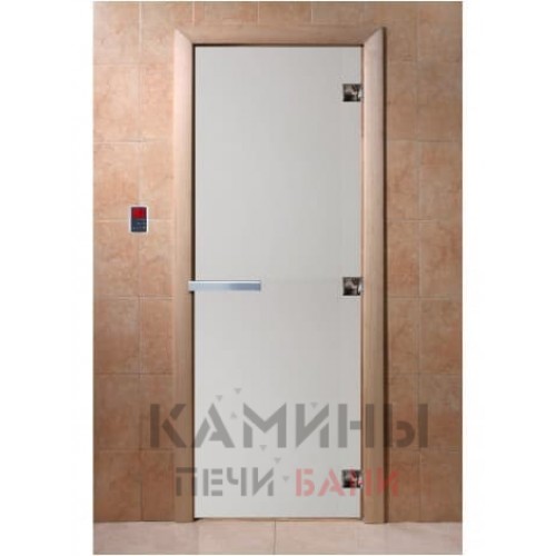 Стеклянная дверь для бани сатин (бесцветная матовая) Doorwood 8 мм Стеклянная дверь для бани сатин (бесцветная матовая) Doorwood 8 мм