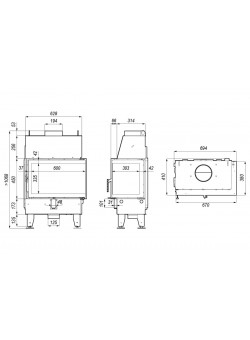Каминная топка IMPULS SM BL