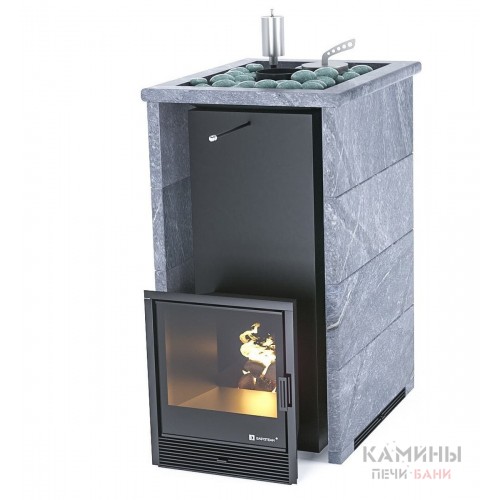 Печь ИзиСтим «ГЕЛЕНДЖИК» В ТРЕХСТОРОННЕМ КОЖУХЕ С ОТКРЫТЫМ ВЕРХОМ