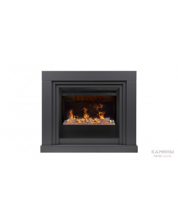 Электрокамин Stanley 26 GR с очагом Helios 26 SBG 3D