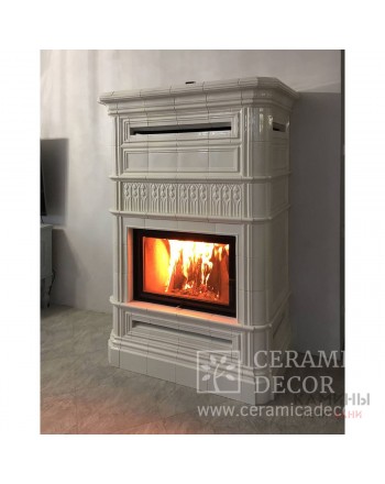 Печь камин "под ключ" с каминной топкой Астов М700Б.