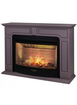 Каминокомплект THEODOR/РАФАЭЛЬ Серо-коричневый с очагом Электроочаг FIRESTAR/ФАЕРСТАР 33